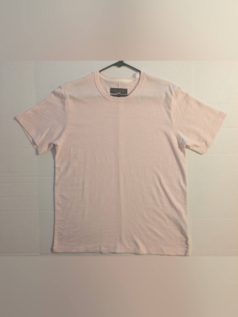 rag & bone Men's Pale Pink Crew Neck Short Sleeve T-Shirt- M (NWOT)